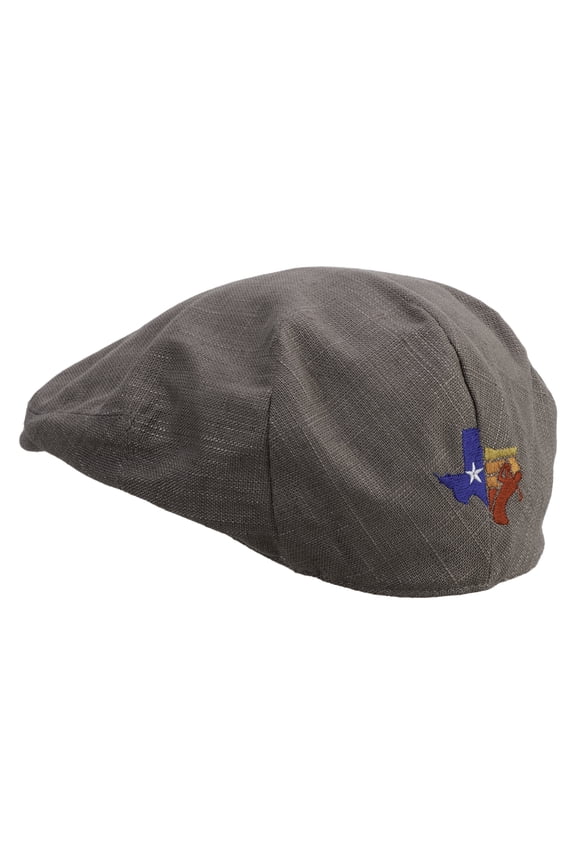Texas Golf Club Embroidered Men's Linen Summer Ivy Cap - Charcoal OSFM