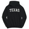 thumbnail image 1 of Texas Graphic Black Men's Cotton Pullover Hoodie, 1 of 1