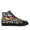 thumbnail image 1 of Texas Happy New Year High Top Canvas Shoes Sneakers Black Size 7, 1 of 7