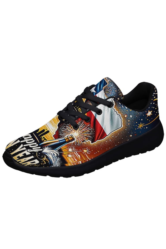 Texas Happy New Year Shoes Sneakers Black Size 10.5