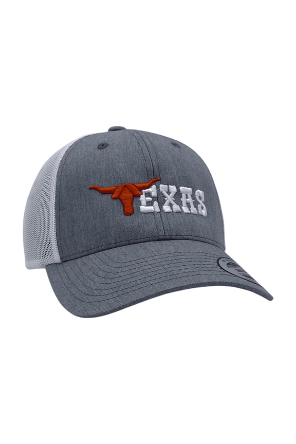 Texas Hat, Texas Longhorn Trucker Hat, TX Hat, Embroidered Trucker Hats, 3D Puff, State of Texas, Horns Hat
