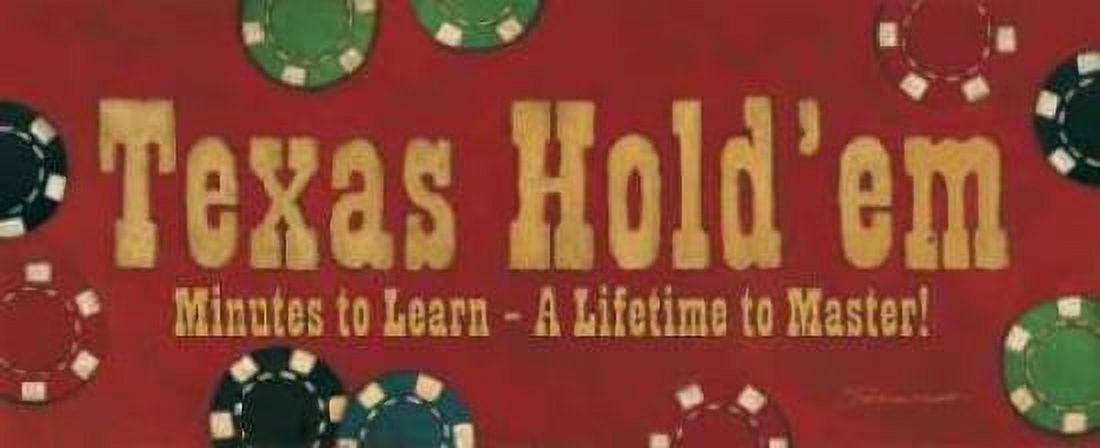 Texas Hold Em Canvas Art - Stephanie Marrott (24 x 48)