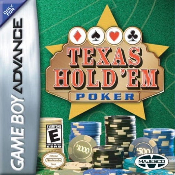 Pre-Owned Texas Hold 'Em Poker by Majesco for Nintendo Gameboy Advance, Action & Adventure