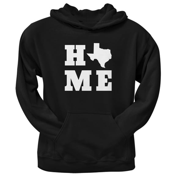 Texas Home Black Adult Hoodie - Small