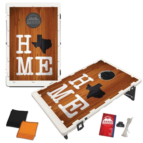 Texas Home Burnt Orange Portable 2x3 Bean Bag Toss Cornhole Style Game by BAGGO