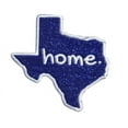 thumbnail image 1 of Texas - Home State - Royal Blue Glitter/White Outline - Iron on Applique/Embroidered Patch, 1 of 1