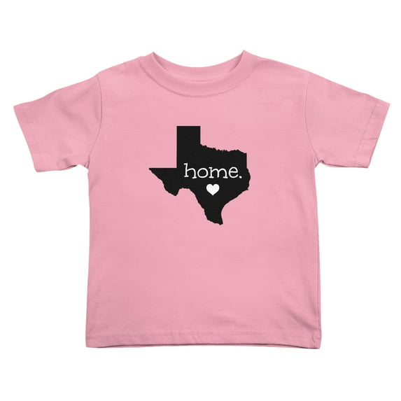 Texas Home Texas Map Cute Toddler T-Shirts for Boys Girls (Pink, Youth L)