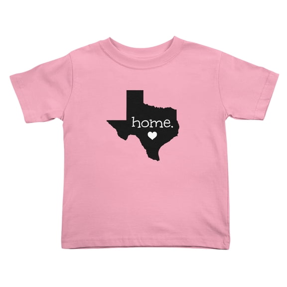 Texas Home Texas Map Cute Toddler T-Shirts for Boys Girls (Pink, Youth M)