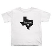 Texas Home Texas Map Cute Toddler T-Shirts for Boys Girls White, Youth S