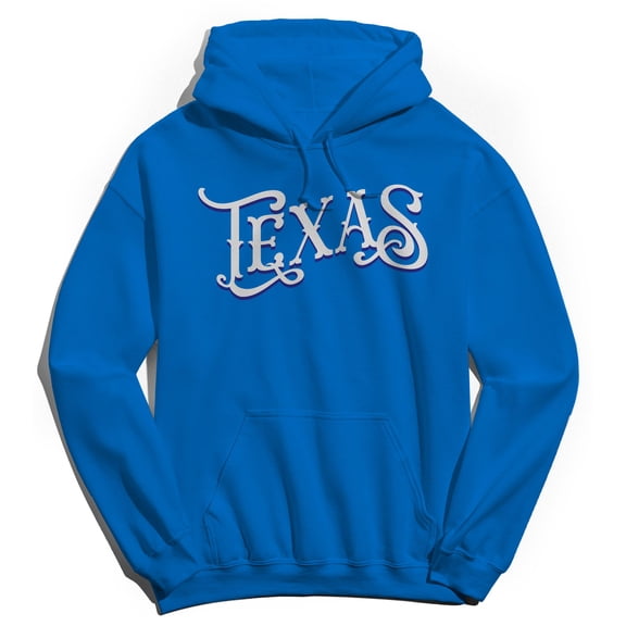 Texas Humor Graphic Royal Men's Crewneck Sweatshirt Hoodie