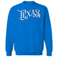 thumbnail image 1 of Texas Humor Graphic Royal Men's Crewneck Sweatshirt, 1 of 1