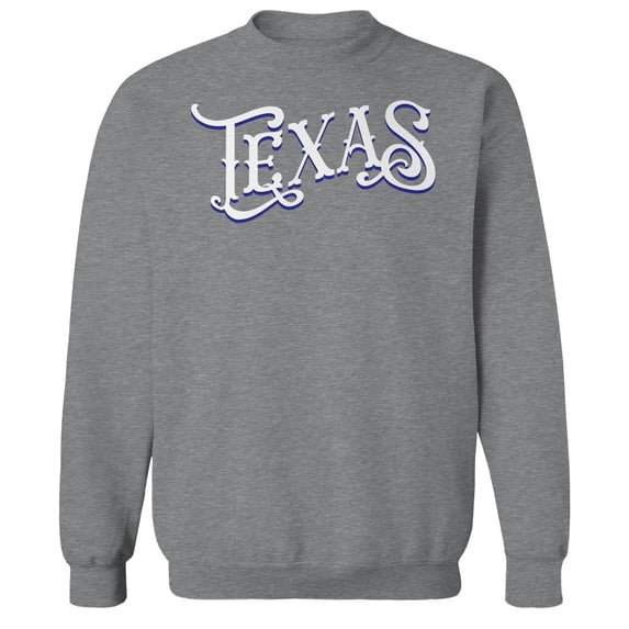 Texas Humor Graphic Sport Grey Men's Crewneck Sweatshirt