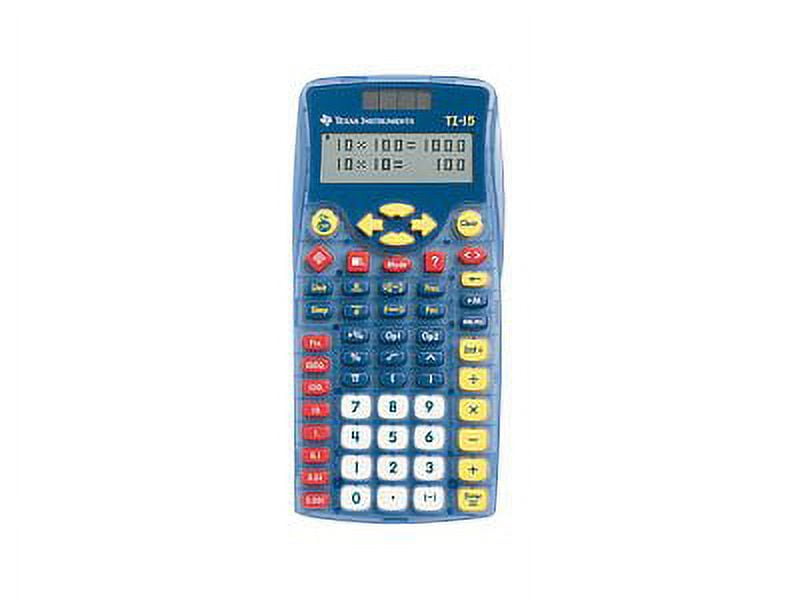 Texas Instruments TI-15 Explorer - Pocket calculator - battery, solar panel