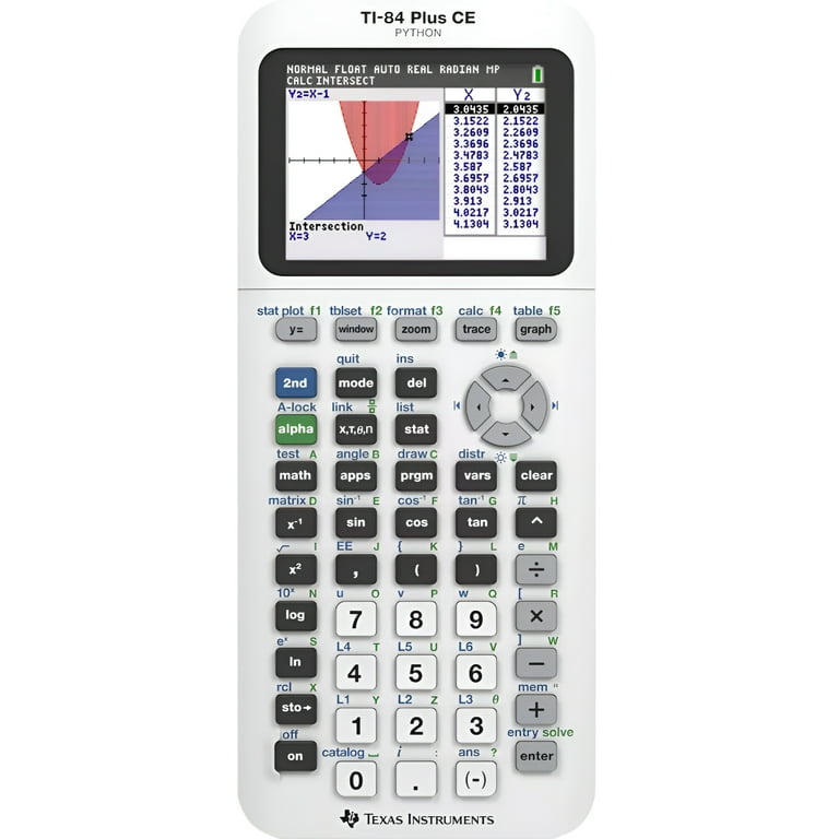 Texas Instruments TI-84 Plus CE White Graphing Calculator