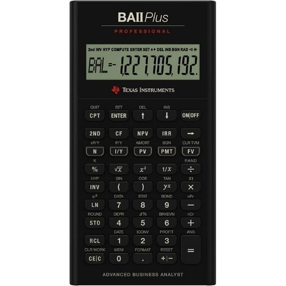 Texas Instruments BA II Plus Professional Advanced Financial Calculator