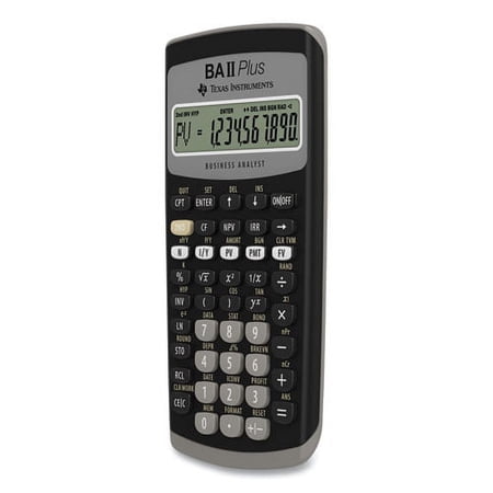 Texas Instruments Baiiplus Financial Calculator, 10-Digit Lcd | Order of 1 Each
