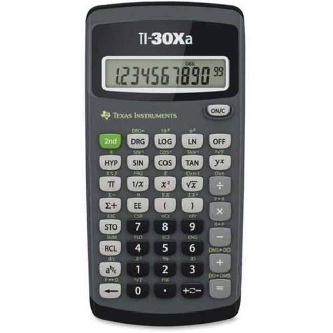 Texas Instruments 2376087 DDI Scientific Calculator - TI-30XA Model - Pack of 6