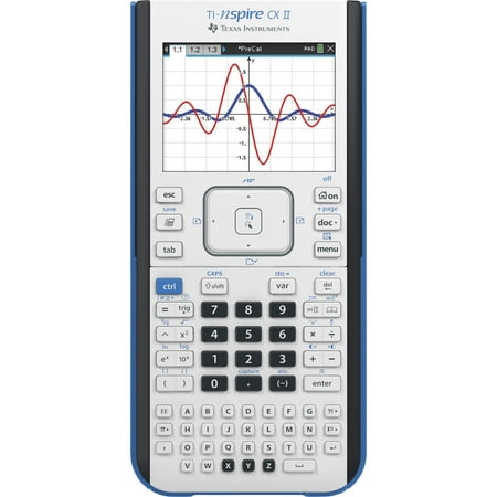 Texas Instruments Nspire CX II Graphing Calculator, Gray, 1 Each