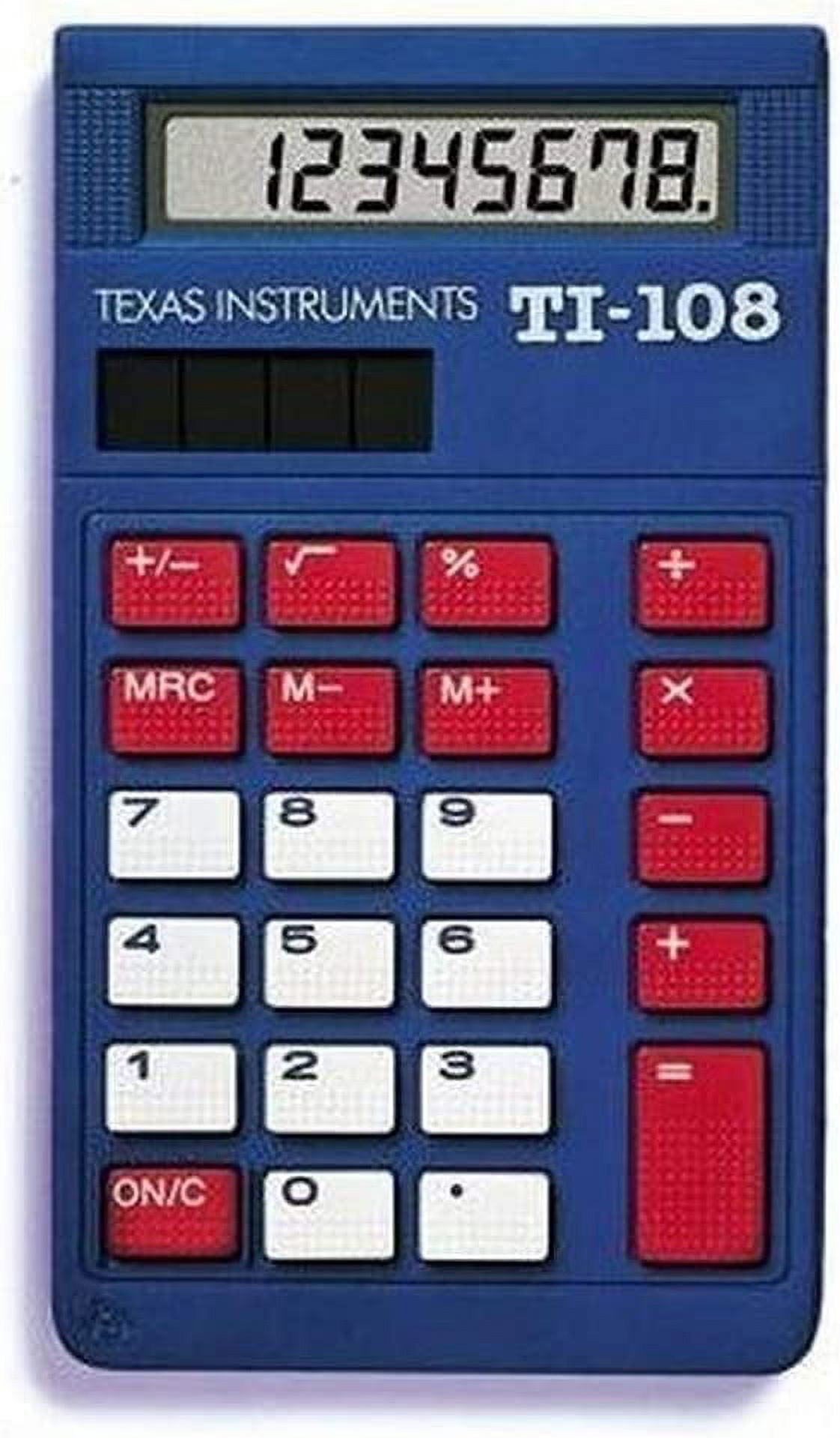 Texas Instruments TI-108 Solar Power Calculator/Teacher’s Kit (set of 10)