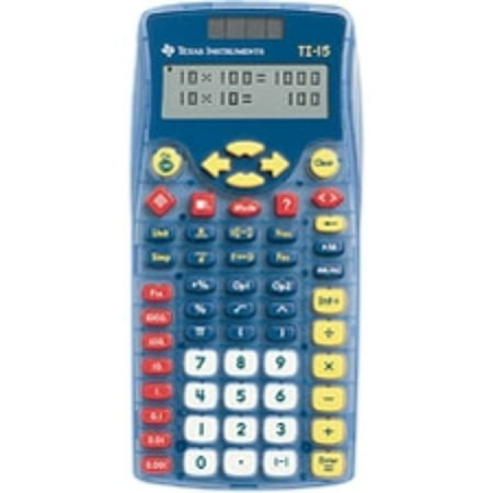 Texas Instruments TI-15 Explorer Elementary Calculator Blue