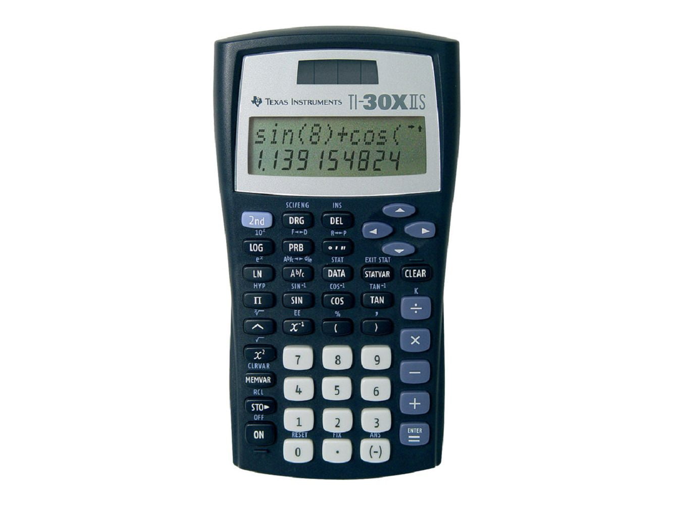 Texas Instruments TI-30X IIS Two line Solar Scientific Calculator, Black