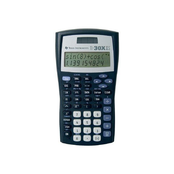 Texas Instruments TI-30X IIS Two line Solar Scientific Calculator, Black
