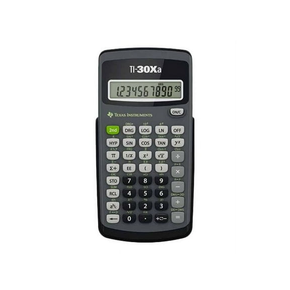 Texas Instruments TI-30XA Scientific Calculator, Black