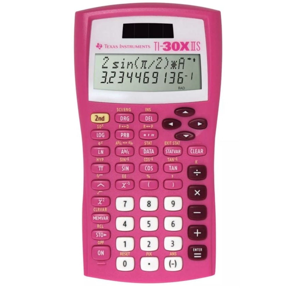 Texas Instruments TI-30XIIS 2-Line Scientific Calculator, Pink