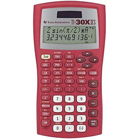 Texas Instruments TI-30XIIS Scientific Calculator, Red