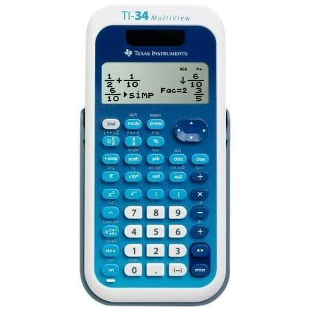 Texas Instruments TI-34 MultiView Scientific Calculator - Blue/White