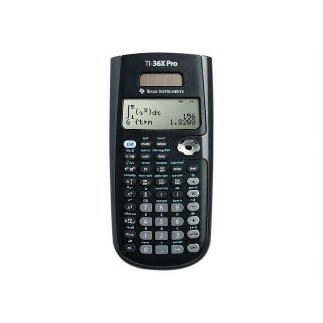Texas Instruments TI-36X Pro 16-Digit LCD Scientific Calculator, Black
