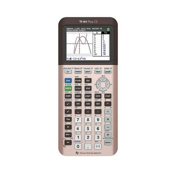Texas Instruments TI-84 Plus CE 10-Digit Graphing Calculator, Rose Gold
