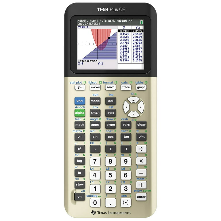 Texas Instruments TI-84 Plus CE Graphing Calculator, Gold Walmart.com