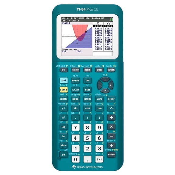Texas Instruments TI-84 Plus CE Graphing Calculator, Matte Teal