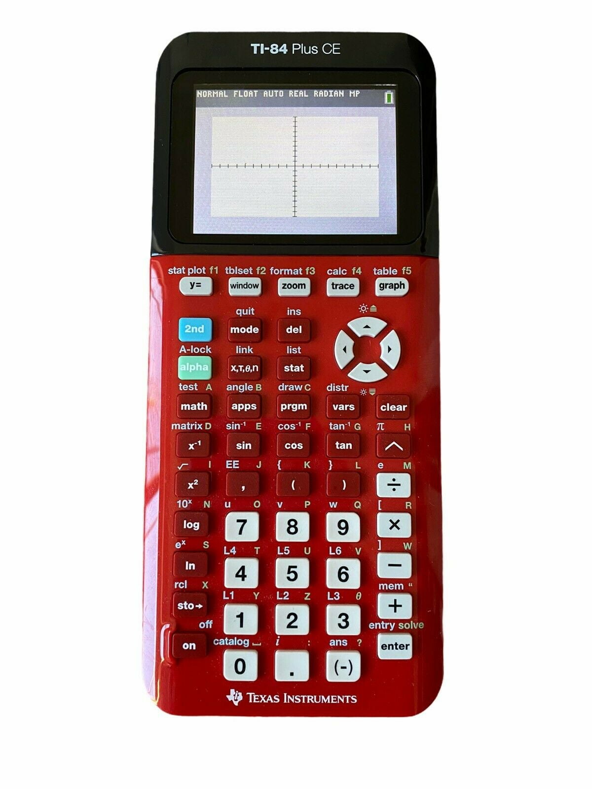 Texas Instruments TI-84 Plus CE Graphing Calculator, Radical Red