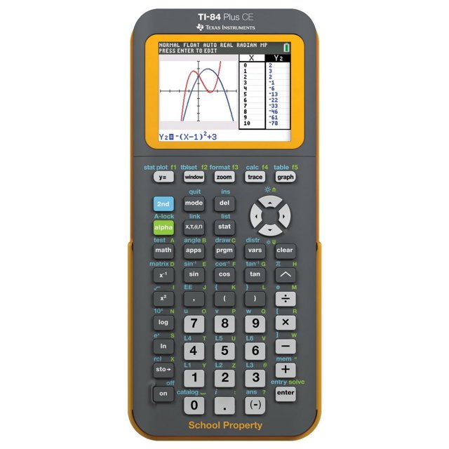 Texas Instruments TI84 Plus CE Graphing Calculators, Python, Teacher Pack of 10