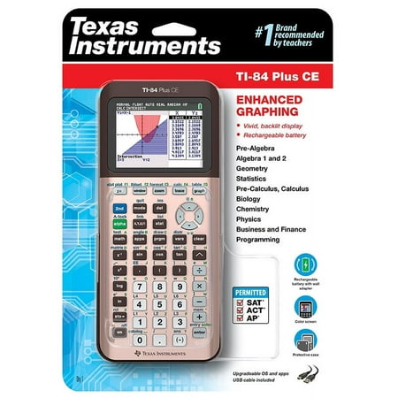 Texas Instruments TI-84 Plus CE Rose Gold Graphing Calculator
