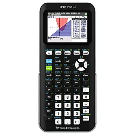 Texas Instruments TI-84 Plus CE with Color Graphing Calculator, Black