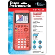 TI-84 Plus CE Color Graphing Calculator, Coral Metallic