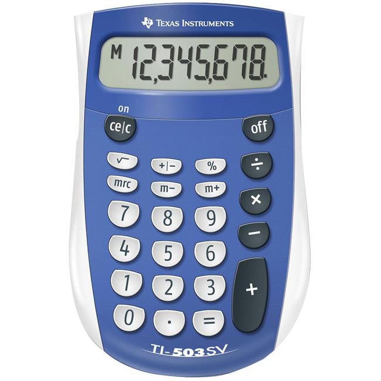 Texas Instruments Ti 503 Sv Basic Battery Calculator Blue