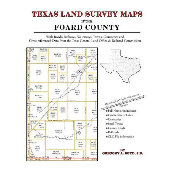 Texas Land Survey Maps for Foard County (Paperback)