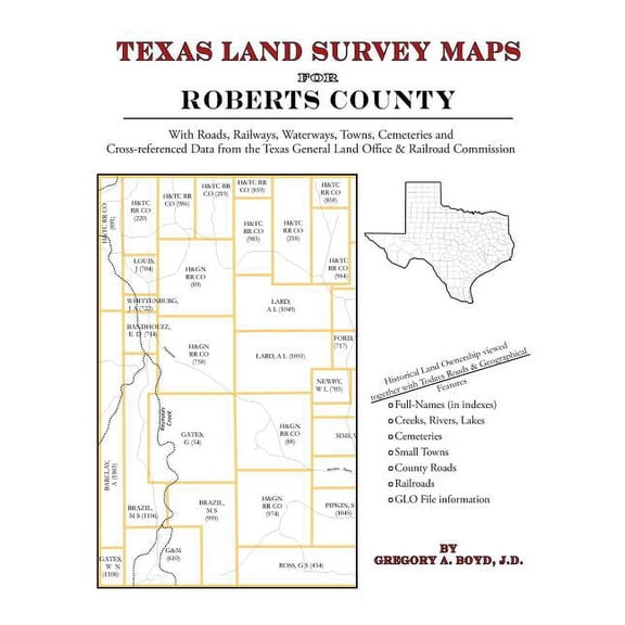 Texas Land Survey Maps for Roberts County (Paperback)