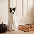 thumbnail image 1 of Texas Large Ghost Tabletop Decoration , Matte White Resin Standing Ghost Tabletop Figurine, Gentle Whimsical Autumn Halloween Indoor Shelf & Mantel Decoration, 1 of 7