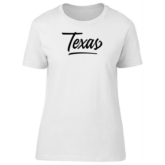 Texas Lettering T-Shirt Women -Image by Shutterstock, Female Small
