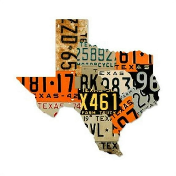 Texas License Plates Automotive Custom Metal Shape