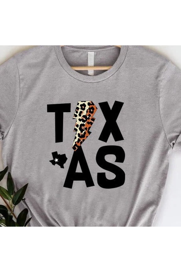 Texas Lightning Shirt, Texas Shirt, Texas Map Tee, Cowgirl Clothing, Texas Home T-Shirt, Leo.Pard Texas Tee, Desert Vibes, Texas State Shirt Unisex S-5XL Hot Trending Shirt, Vintage Birthday Gift