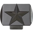 thumbnail image 1 of Texas Lone Star 3D Black Emblem on Black Trailer Metal Hitch Cover Fits 2" Receivers, 1 of 2