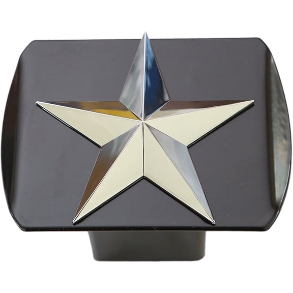 Texas Lone Star 3D Chrome Emblem Trailer Metal Hitch Cover Fits 2" Receivers New