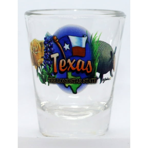Texas Lone Star State Elements Shot Glass