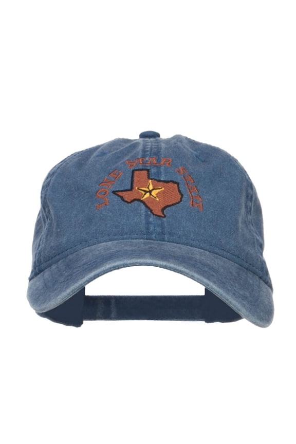 Texas Lone Star State Embroidered Cap - Navy OSFM